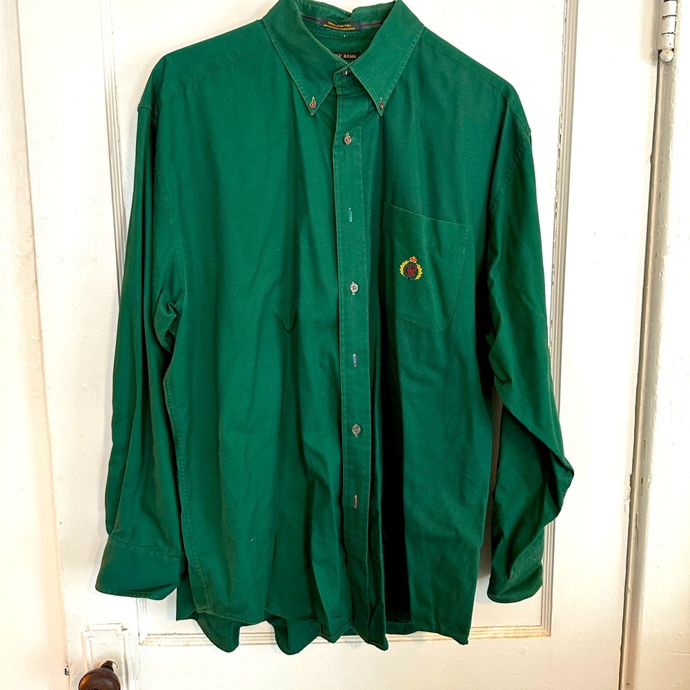 Alexander Julian Colours Mens Shirt with Logo (Lg)